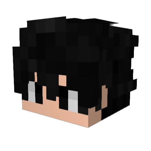 PIZIeasy Minecraft avatar head, 3D render
