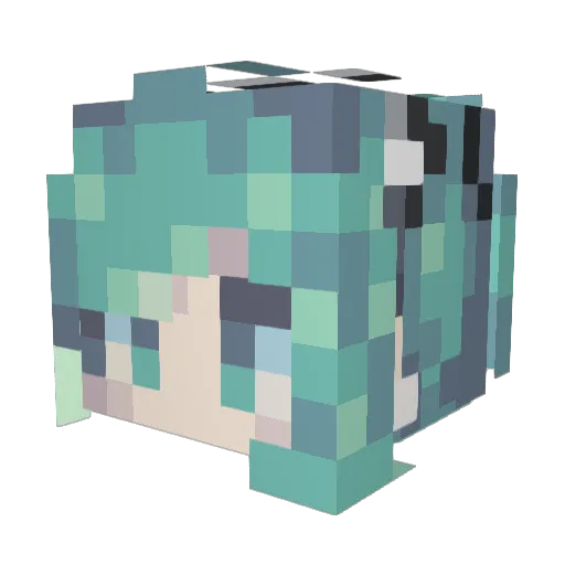 PItYLand Minecraft avatar head, 3D render