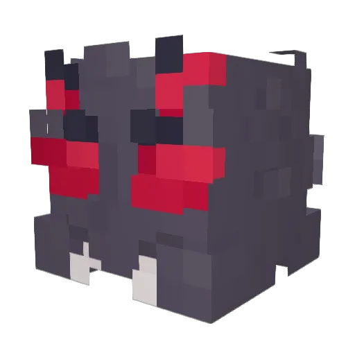 PIurps Minecraft avatar head, 3D render