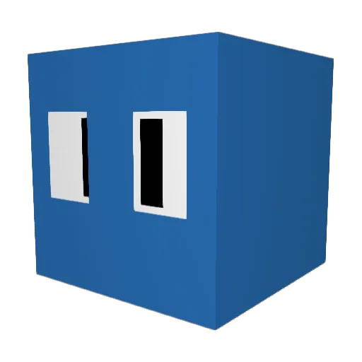 PJB101 Minecraft avatar head, 3D render