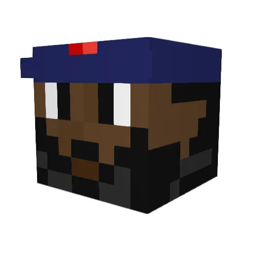 PJHan Minecraft avatar head, 3D render