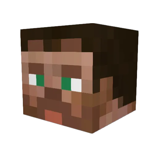 PJLynxMC Minecraft avatar head, 3D render