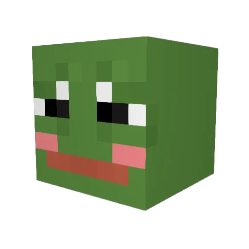 PJMasks Minecraft avatar head, 3D render