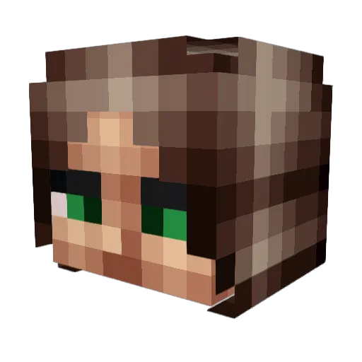 PJSKL Minecraft avatar head, 3D render