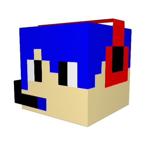 PJSWAGaming Minecraft avatar head, 3D render