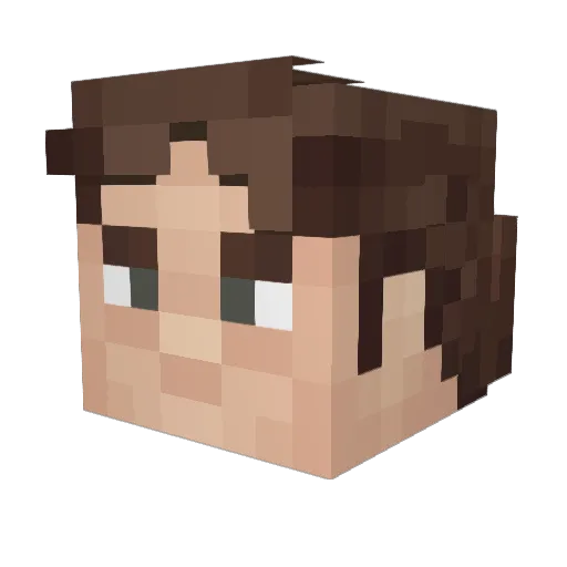 PJZ69 Minecraft avatar head, 3D render