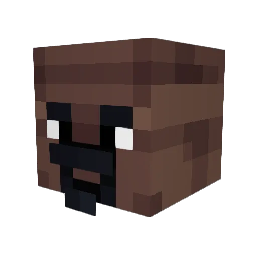 PJnski Minecraft avatar head, 3D render