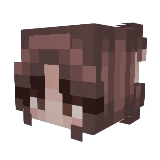 PKG215 Minecraft avatar head, 3D render