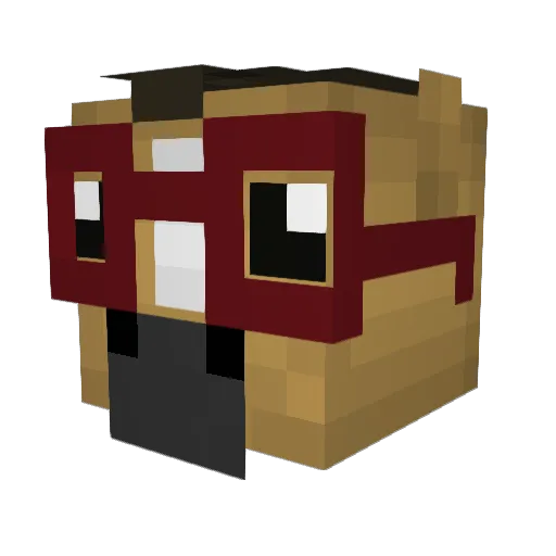 PKKKM Minecraft avatar head, 3D render
