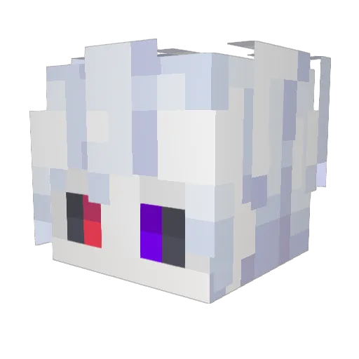 PKM_NyoNi Minecraft avatar head, 3D render