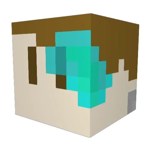 PKNyan Minecraft avatar head, 3D render