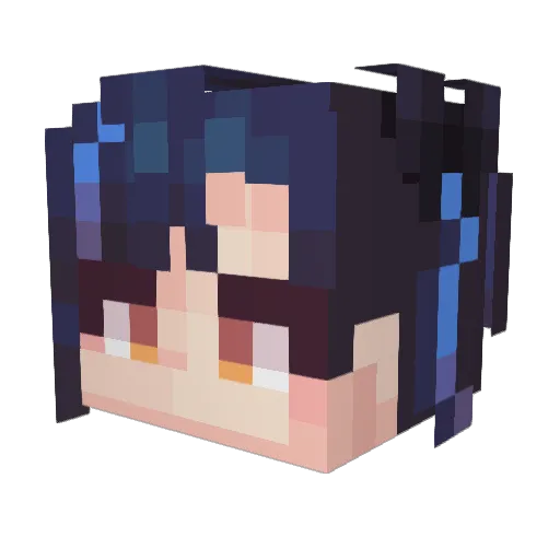 PKS1220 Minecraft avatar head, 3D render