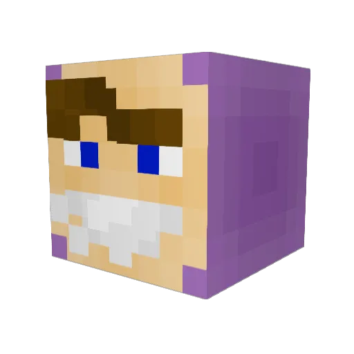 PKVR Minecraft avatar head, 3D render