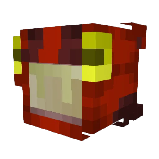 PKVxmp Minecraft avatar head, 3D render