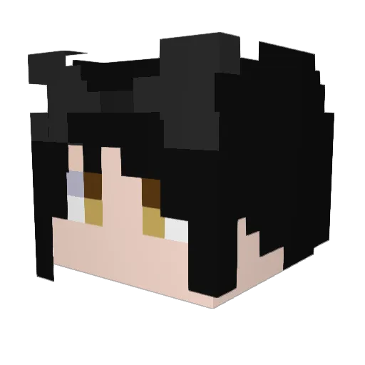 PK_Metro Minecraft avatar head, 3D render