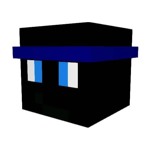 PKgamer_ Minecraft avatar head, 3D render