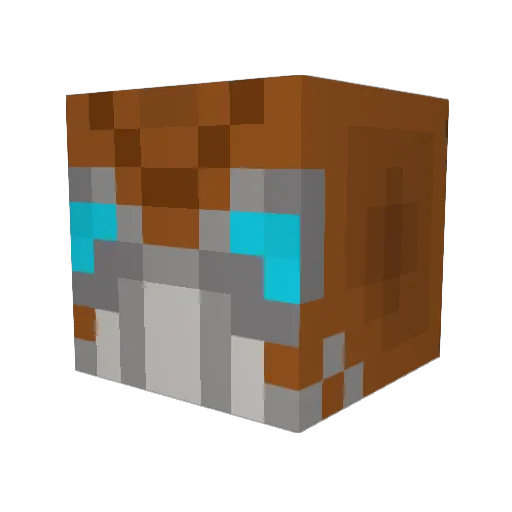 PL0SK1 Minecraft avatar head, 3D render