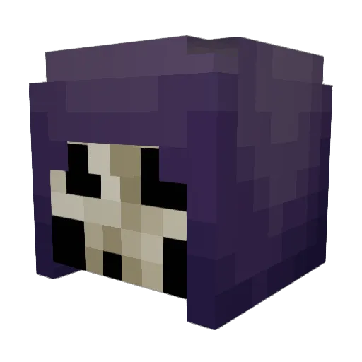 PL8H Minecraft avatar head, 3D render