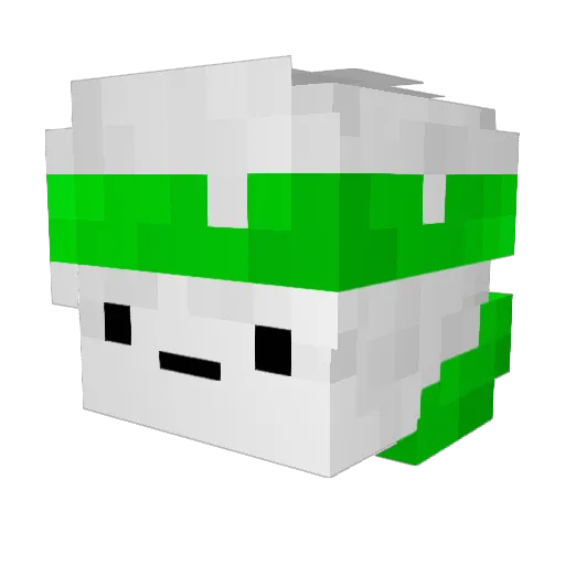 PLACEK32095 Minecraft avatar head, 3D render