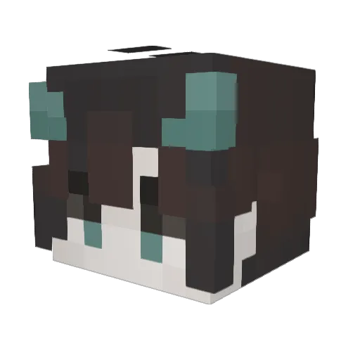PLANET_MAX Minecraft avatar head, 3D render
