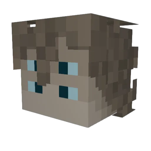 PLANTJESTER Minecraft avatar head, 3D render