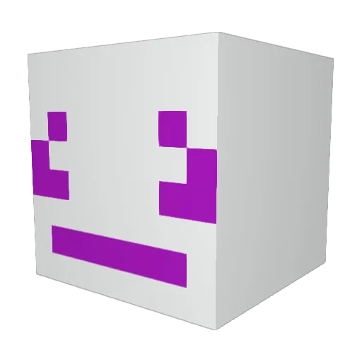 PLASMA0X Minecraft avatar head, 3D render