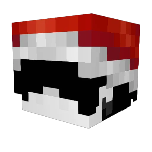 PLASTICAL Minecraft avatar head, 3D render
