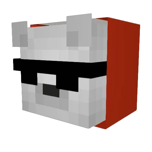 PLAYERCRAFT116 Minecraft avatar head, 3D render