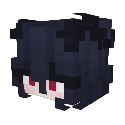 PLAYLIST_dk Minecraft avatar head, 3D render