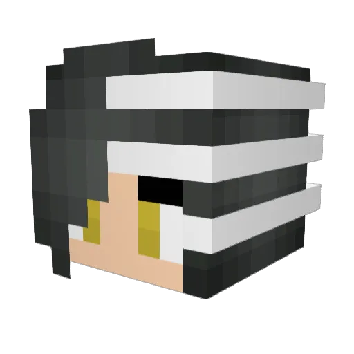 PLDIA Minecraft avatar head, 3D render