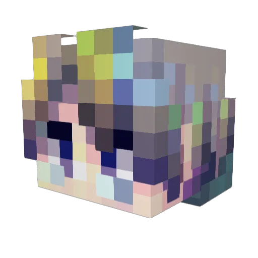 PLDPL Minecraft avatar head, 3D render