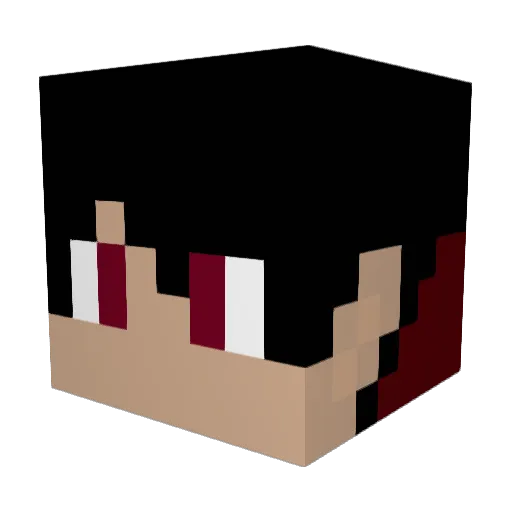 PLManz Minecraft avatar head, 3D render