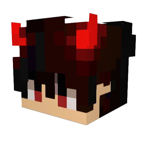 PLQ2 Minecraft avatar head, 3D render