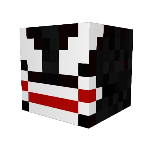 PLUS2024 Minecraft avatar head, 3D render