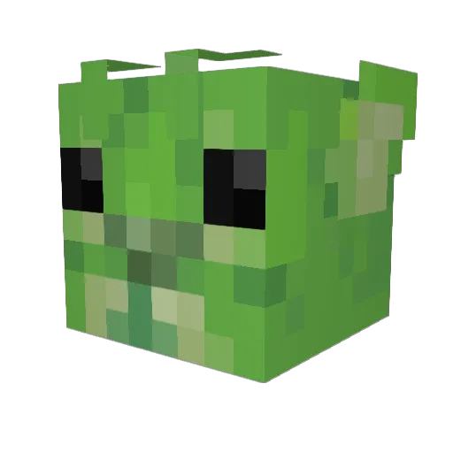 PLX9000 Minecraft avatar head, 3D render