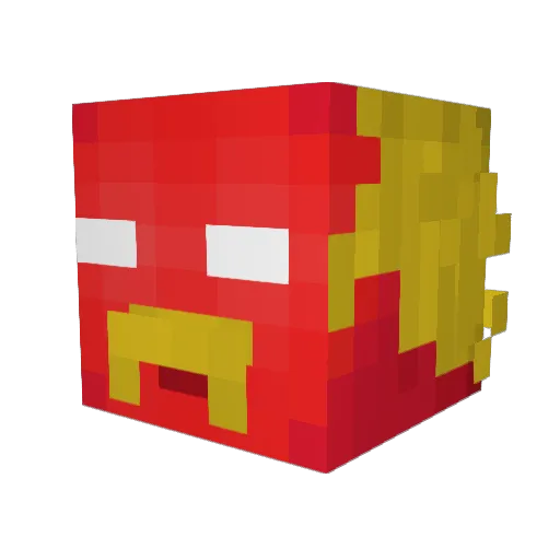 PLXGSHAWTY Minecraft avatar head, 3D render