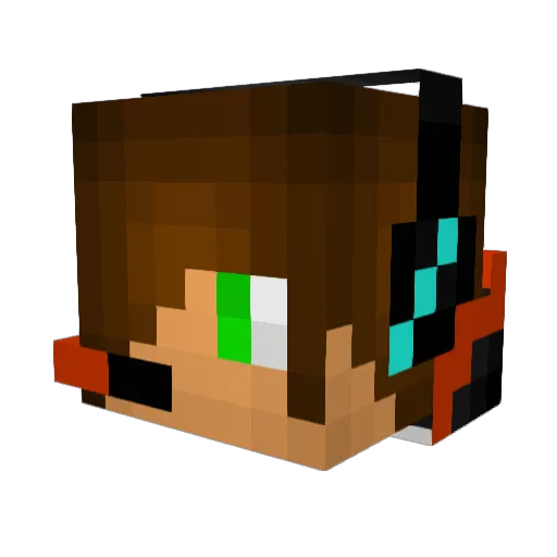 PLdaniel123 Minecraft avatar head, 3D render