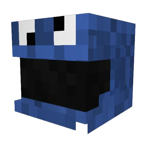 PLiMSu Minecraft avatar head, 3D render