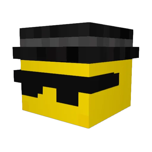 PLimaHS Minecraft avatar head, 3D render