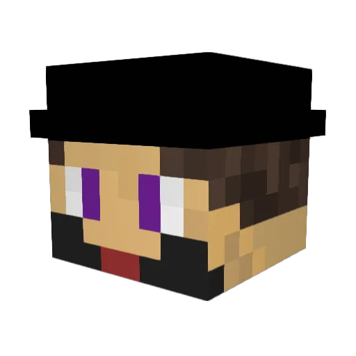 PM11 Minecraft avatar head, 3D render