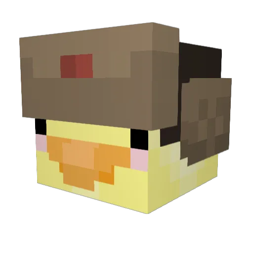 PM972 Minecraft avatar head, 3D render