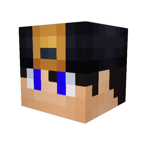PMCJTM Minecraft avatar head, 3D render