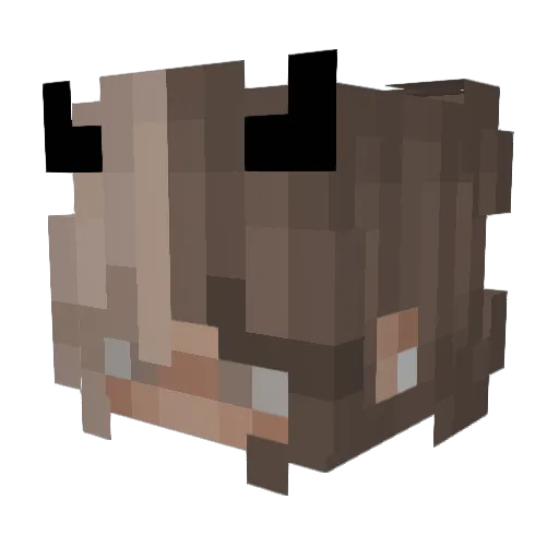 PMenard Minecraft avatar head, 3D render
