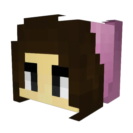 PMencrp Minecraft avatar head, 3D render