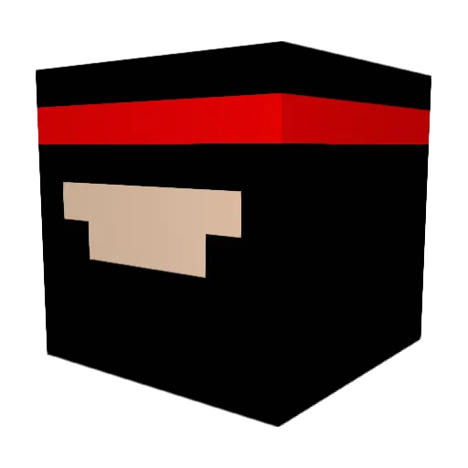 PMes Minecraft avatar head, 3D render