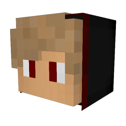 PMirabilis Minecraft avatar head, 3D render