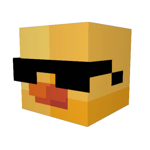 PMoneyMitch Minecraft avatar head, 3D render