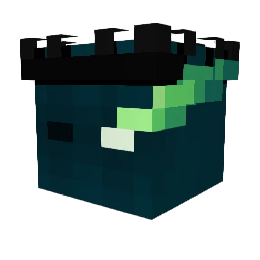 PNX00 Minecraft avatar head, 3D render