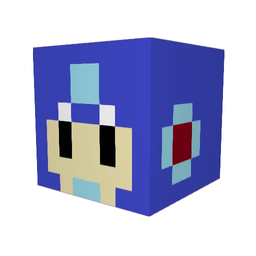 PNother Minecraft avatar head, 3D render