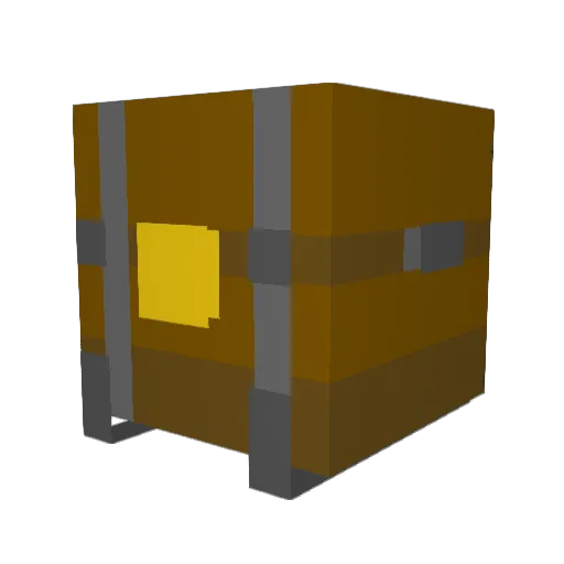 PO01 Minecraft avatar head, 3D render